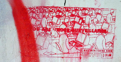 You are under surveillance - Grafitti from Regent's Canal, London